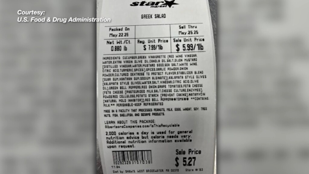 Rhode Island Sold Greek Salads May Be Contaminated With Salmonella