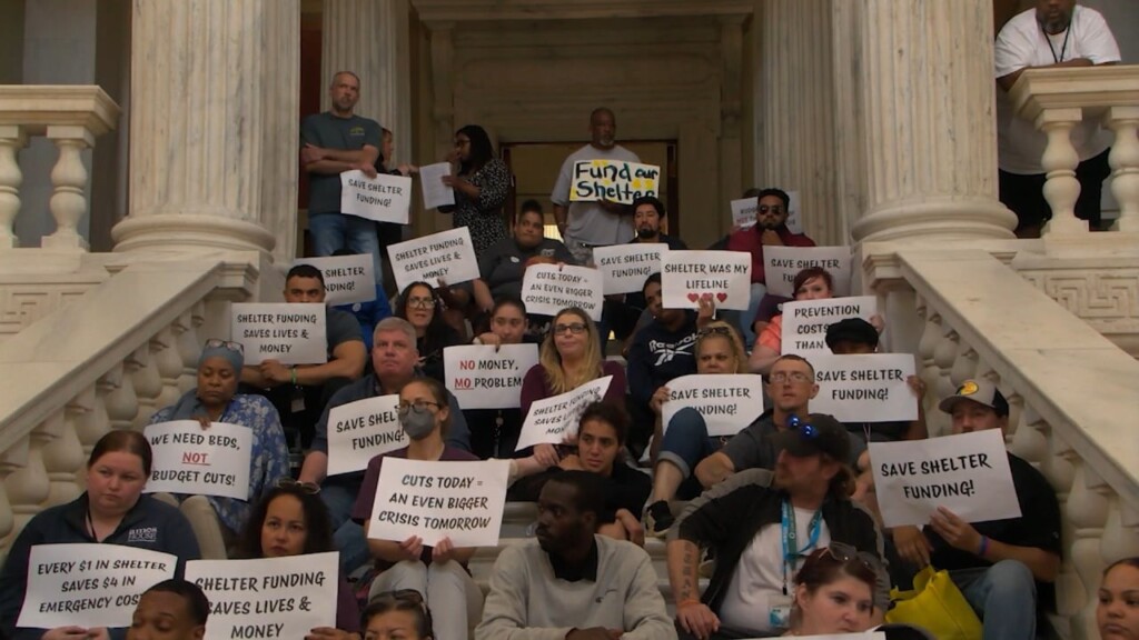 Rhode Island Housing Advocates Rally Against Potential Major Cuts To Homeless Services