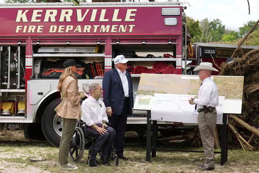 Trump Tours Texas Flood Sites And Defends Officials Amid Mounting Questions About Response