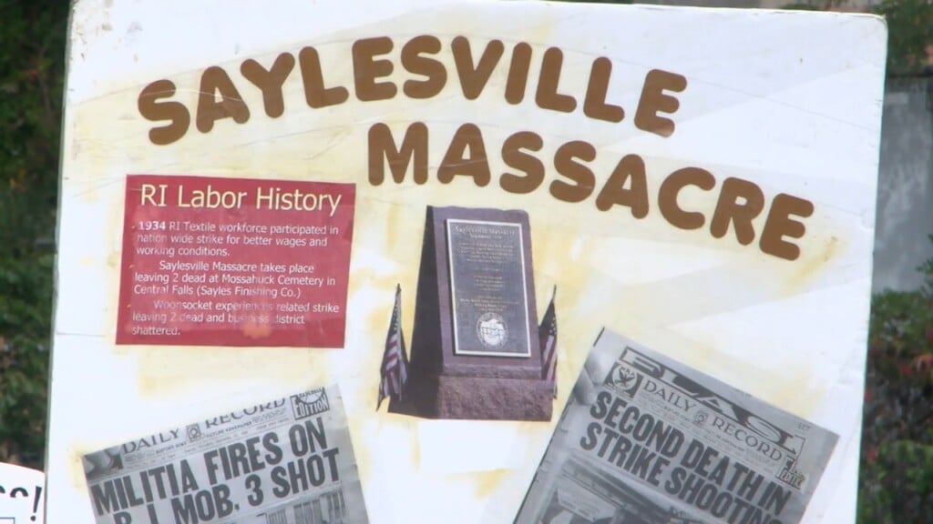 Central Falls Hosts Annual Labor Day Commemoration Of 1934 Saylesville Massacre