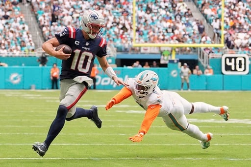 Maye Accounts For 3 Tds And Patriots Top Dolphins 33 27 For Vrabel’s 1st Win As New England Coach