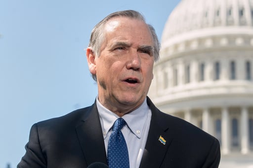 Democratic Sen. Merkley Of Oregon Stages Marathon Speech To Protest Trump Amid Shutdown