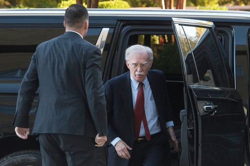 Bolton Arrives At Court To Surrender To Authorities On Charges In Classified Information Case