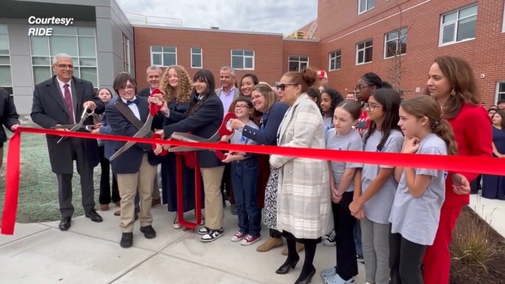 East Providence Officials Cut Ribbon On New Martin Middle School