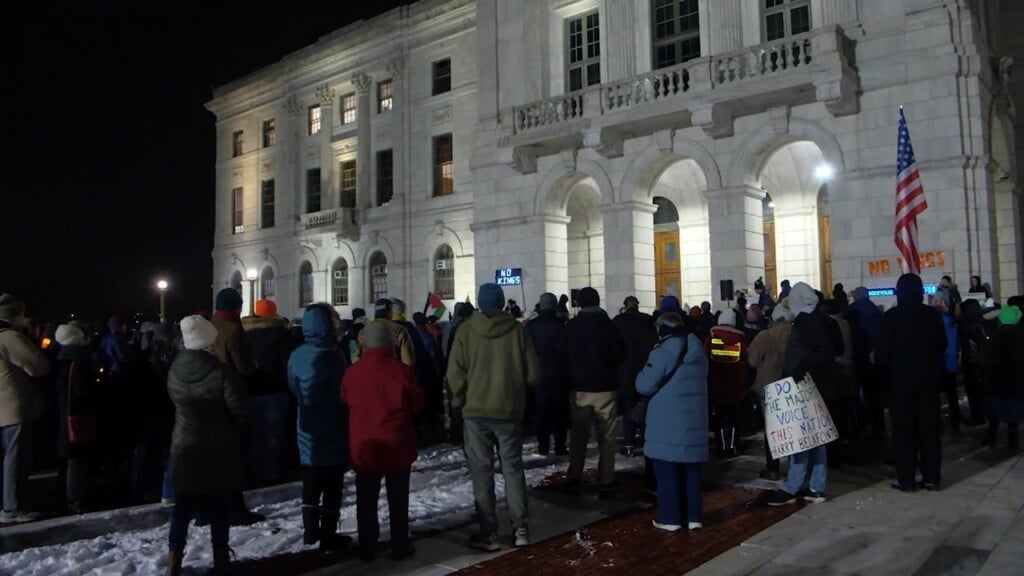 Candlelight Vigil Held At Ri State House For Jan. 6 Anniversary