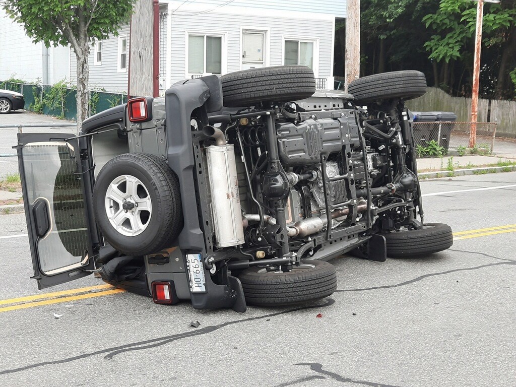 Jeep On It's Side