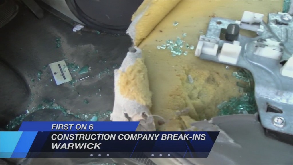 String Of Vehicle Break Ins At Warwick Construction Company