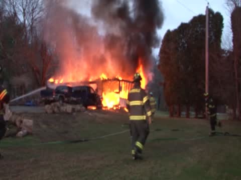 Burillville Garage Fire