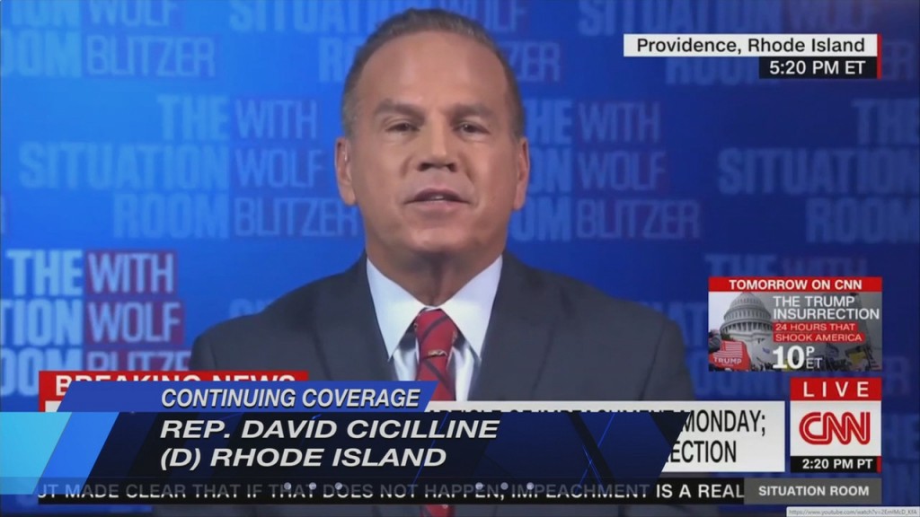 Cicilline Speaks Out On Efforts To Impeach President Trump