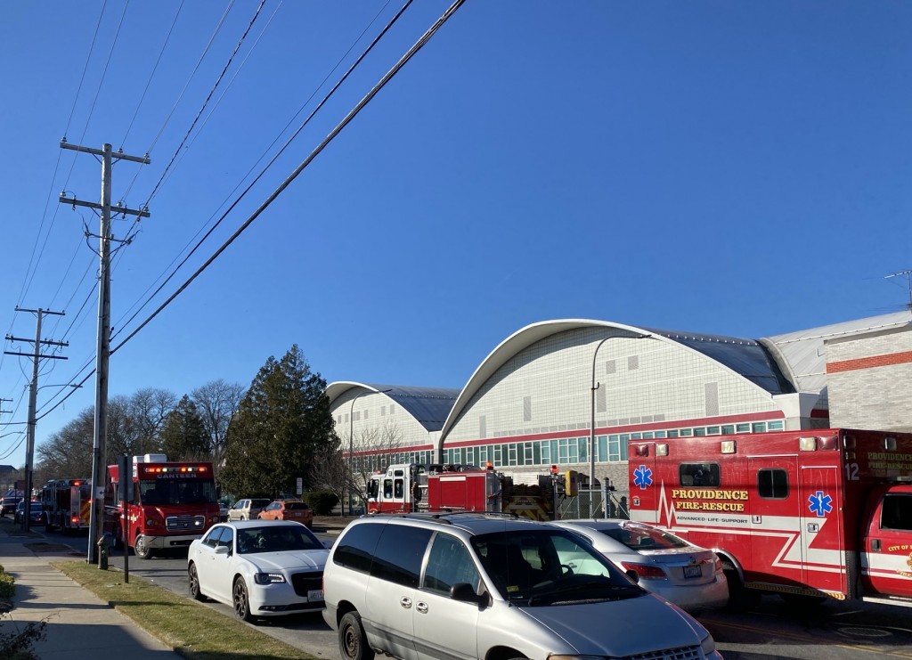 Pvd post office hazmat fire acid spill