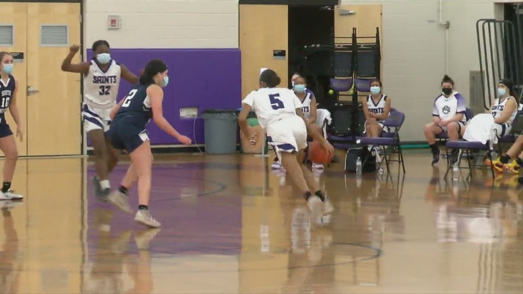 St. Raphael Holds Off South Kingstown In Girls Hoops