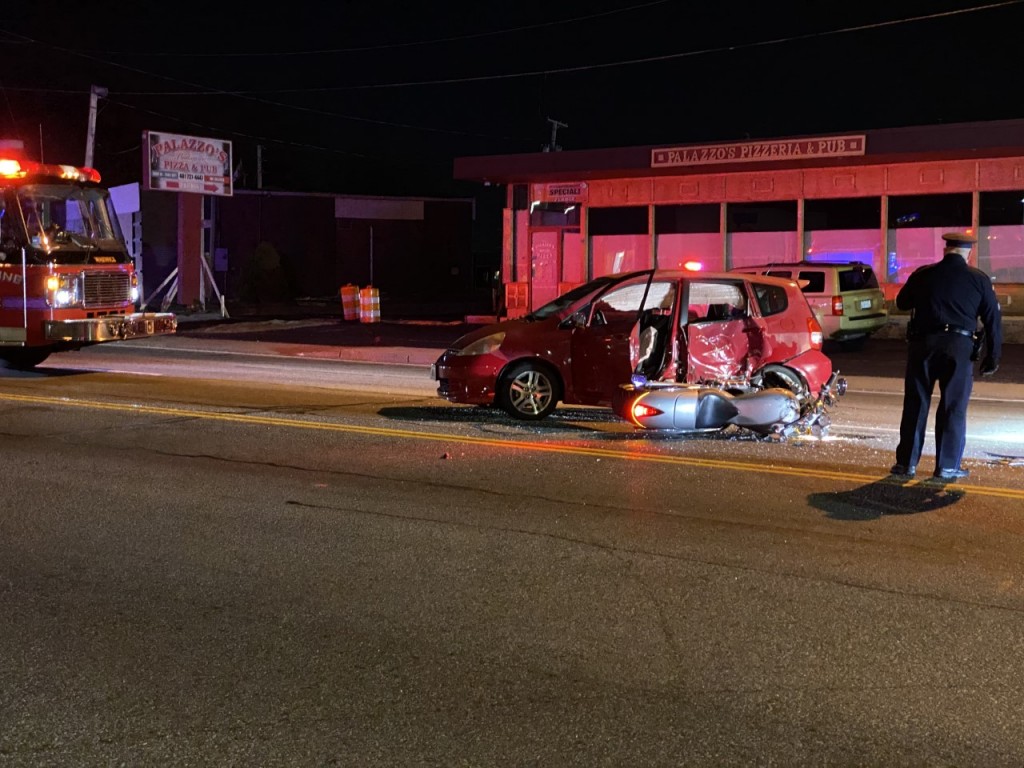 Warwick Airport Road Car Vs Motorycle