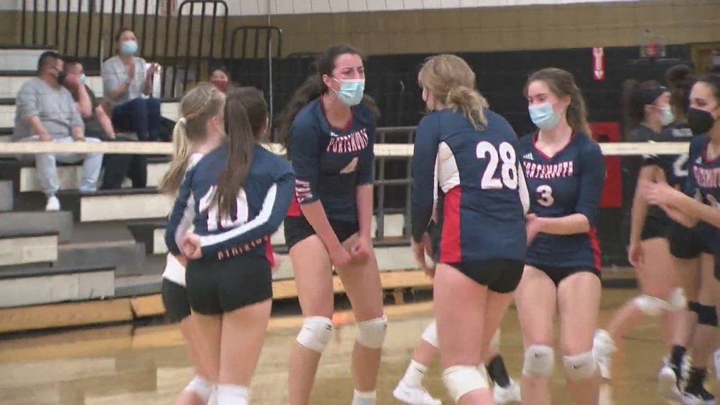 Portsmouth Girls Volleyball Rallies For Road Win At Pilgrim