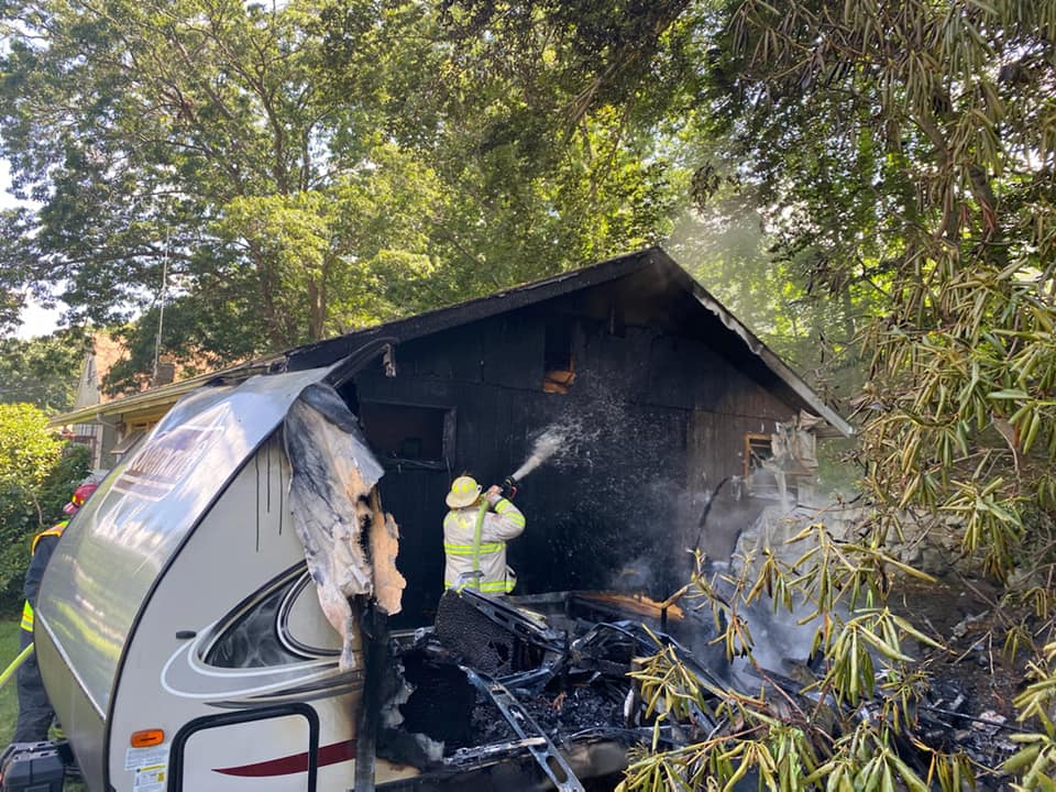 Freetown Chief Puts Out Fire