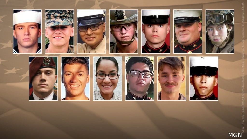 The Department of Defense Identifies the 13 Casualties in the Kabul Attack