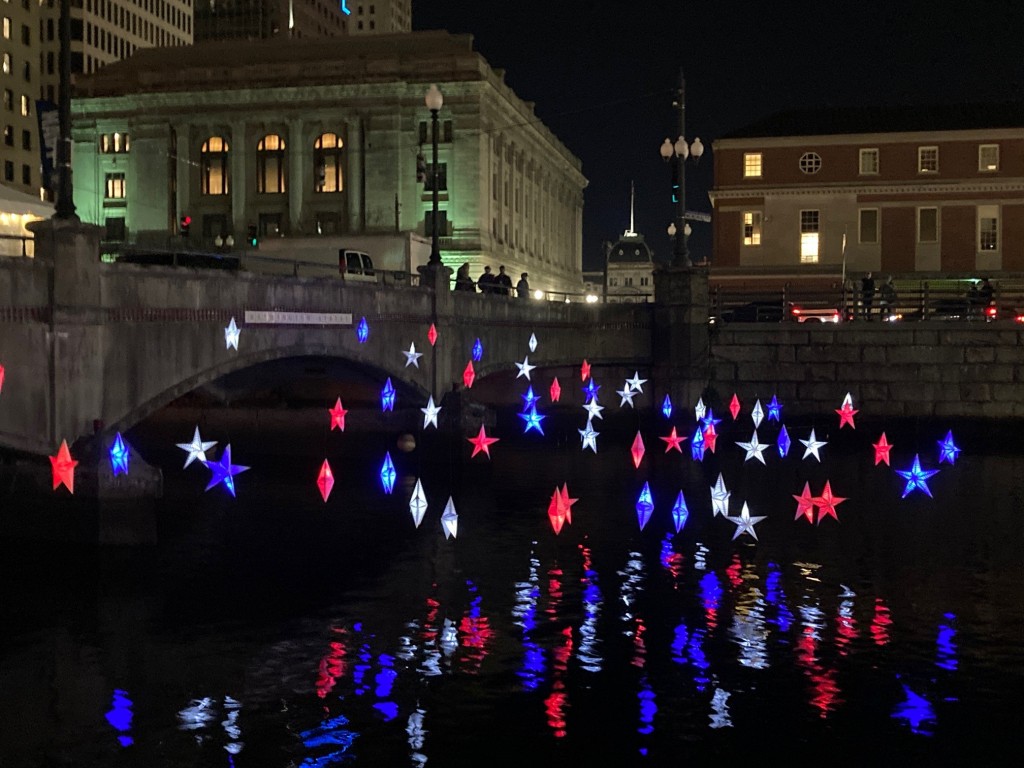 Stars In Red White And Blue To Honor Veterans