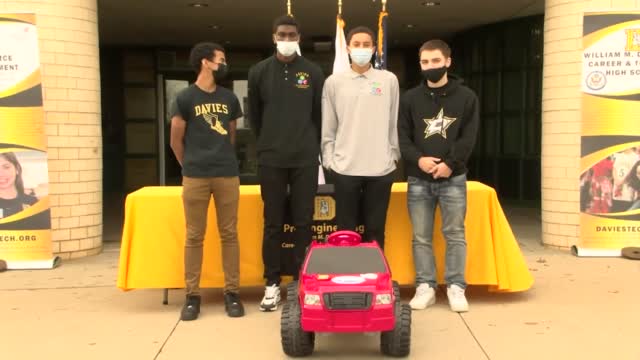 Davies, Neit Hand Over Keys Of New Toy Car For Children With Limited Mobility