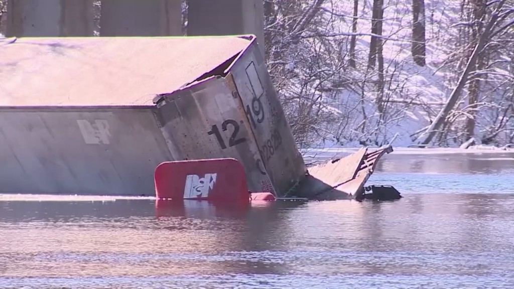 Tractor Trailer Into Charles River