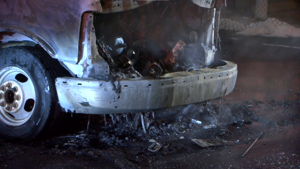 Thumbnail Cranston Truck Fire Melted