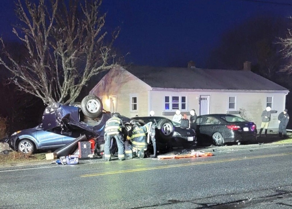 Rollover crash in Falmouth