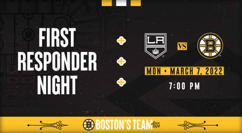 Bruins First Responder Night