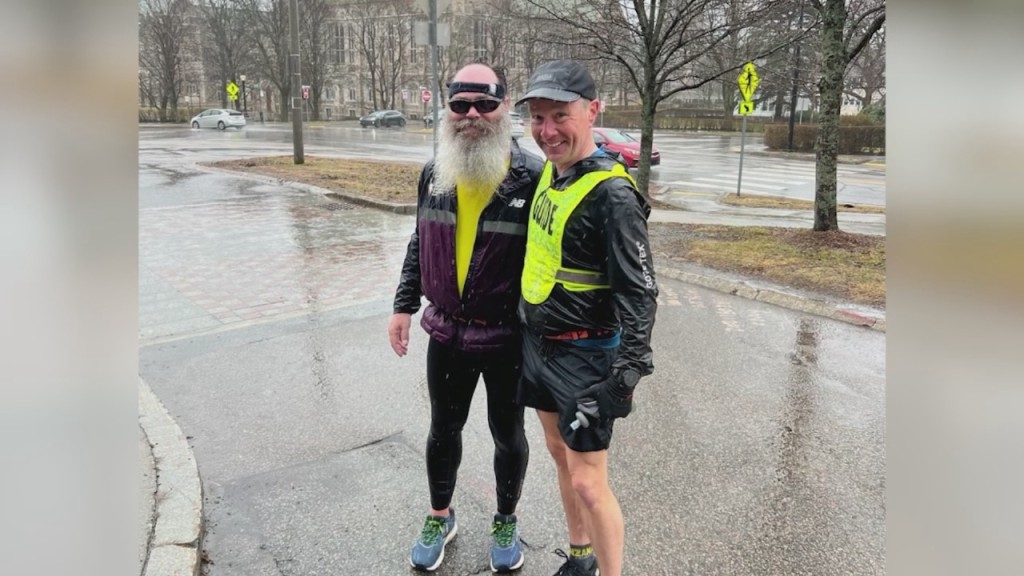 Partially Blind Warren Marathon Runner