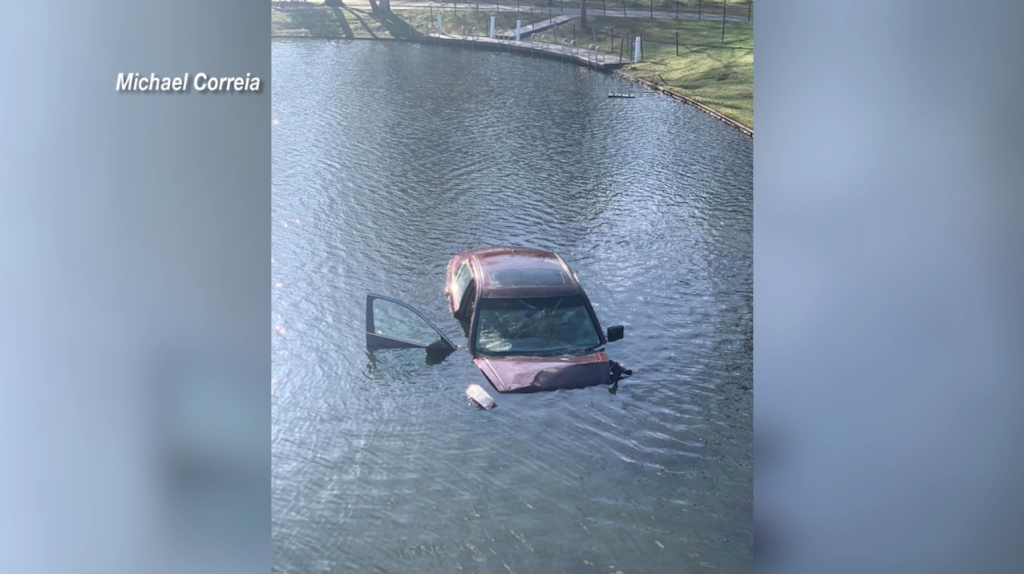Car into Lake in Providence