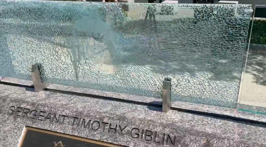 Vet Memorial Vandalized