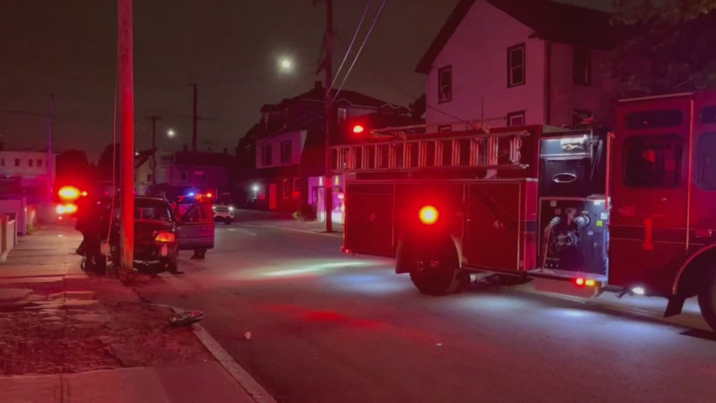 Car Vs Pole Central Falls