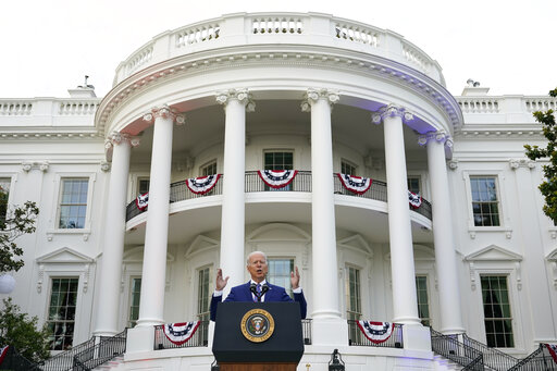 From One July Fourth To The Next, A Steep Slide For Biden