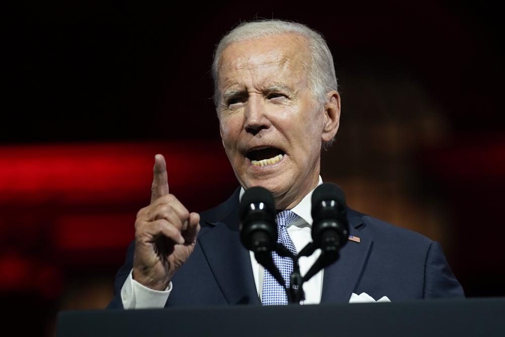 President Joe Biden Speaks Outside Independence Hall Sept 1 2022 Ap Photo By Evan Vucci