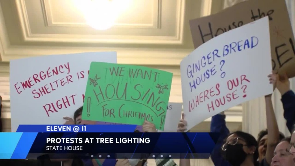 Christmas Lighting Protest