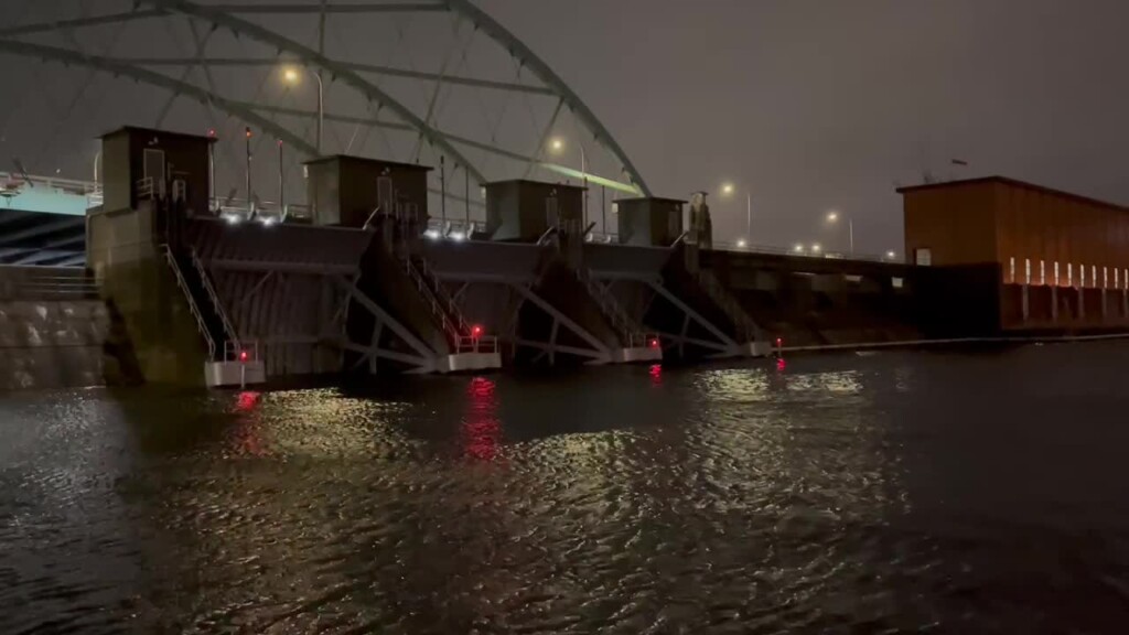 Fox Point Hurricane Barrier Closed