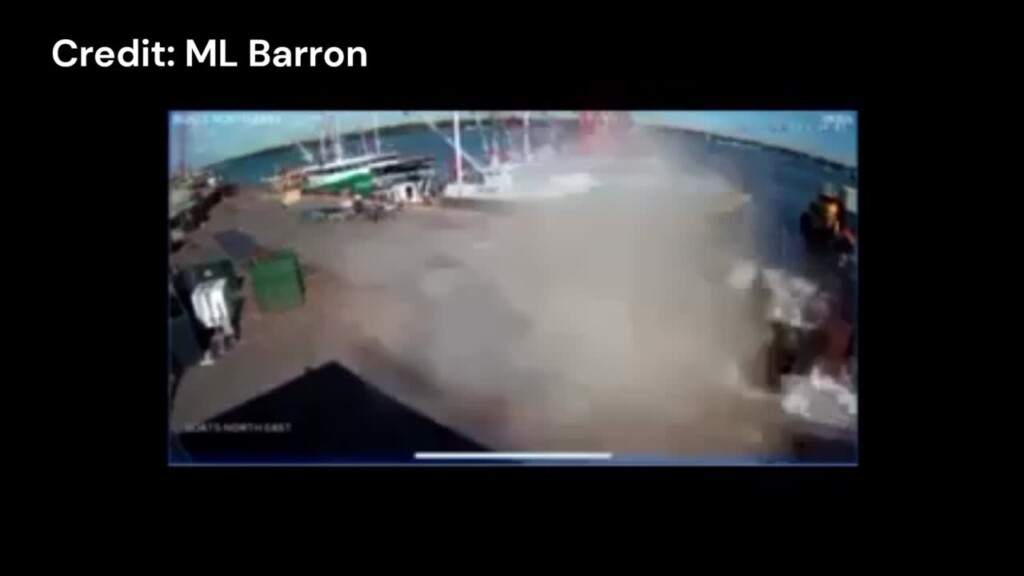 New Video Shows Moments As A Dock Collapsed In New Bedford, Injuring 2