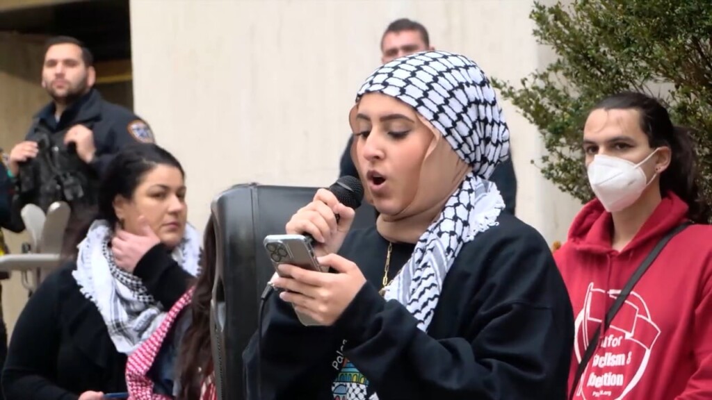 Second Protest Held At Textron Headquarters Calling For Gaza Ceasefire