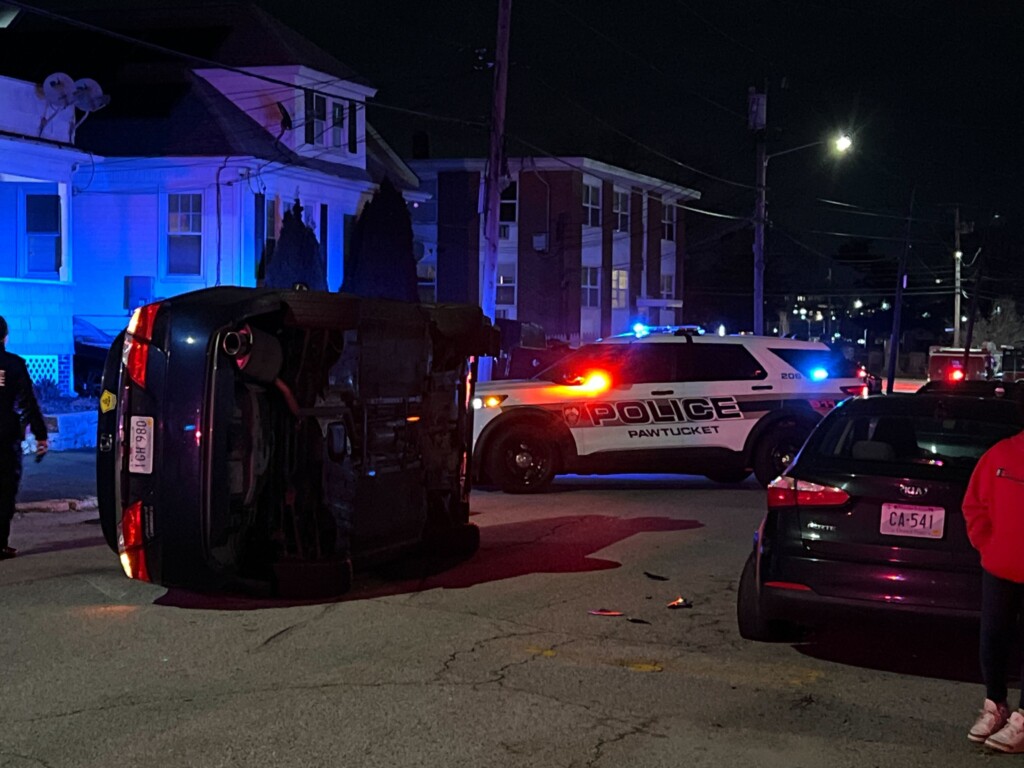 Pawtucket roll over accident