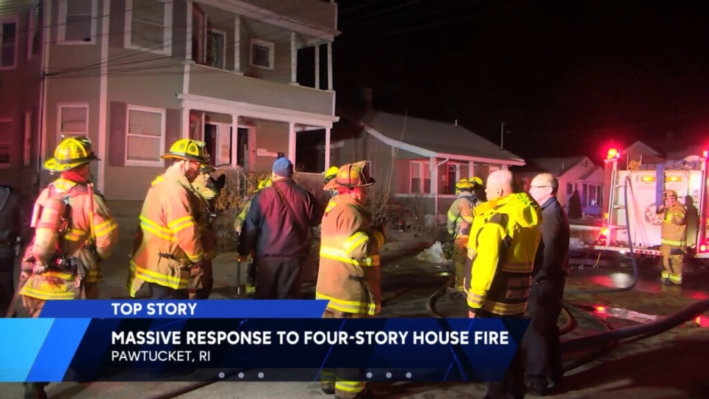 Fire Crews Respond To Blaze At Four Story Home In Pawtucket