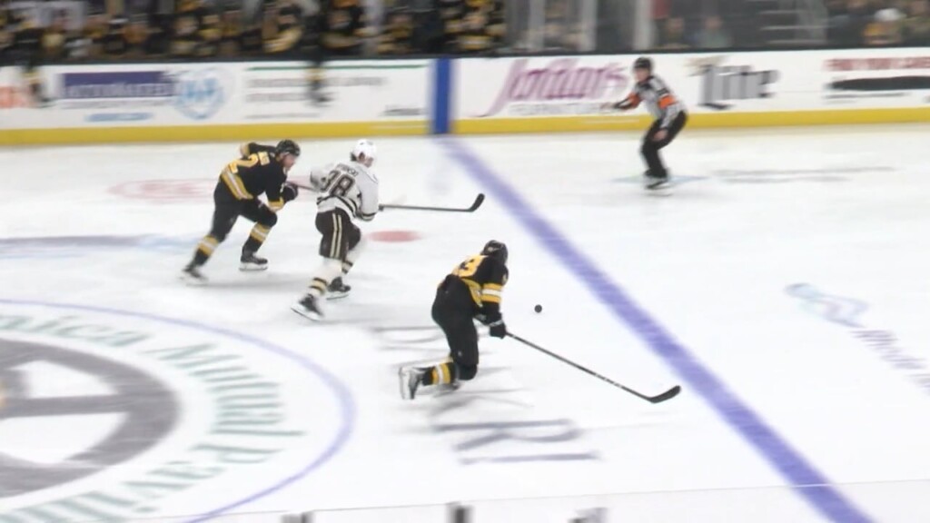 Three Goals In Third Period Push Bears Past P Bruins Friday