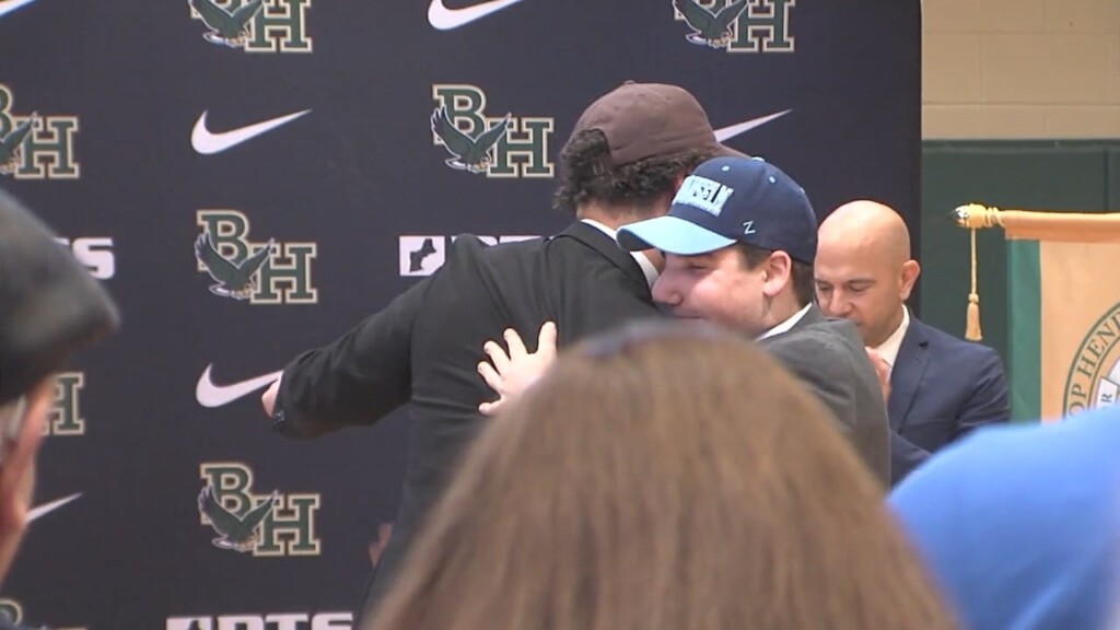 Emotional Ceremony At Hendricken As Tilton & Sukkar Sign Football Nli Wednesday