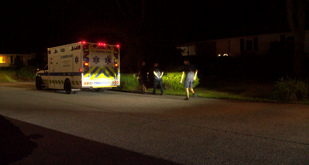 police on scene in cumberland