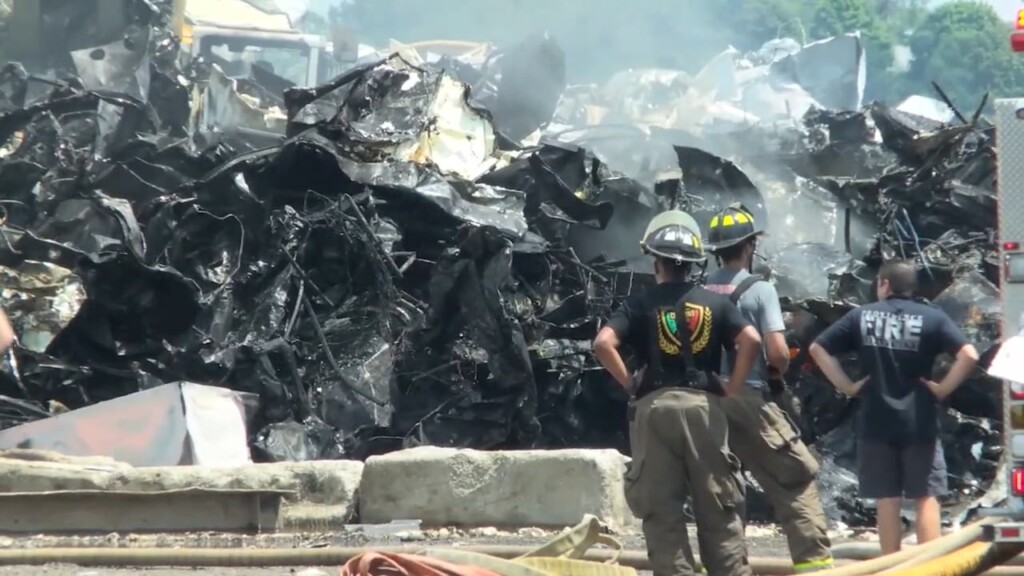 Officials Address Second Major Fire At Rhode Island Recycled Metals Scrap Yard