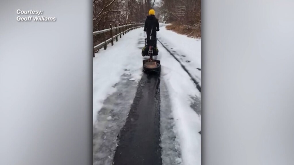 Cyclists And Pedestrians Taking Initiative To Combat Winter Weather Conditions