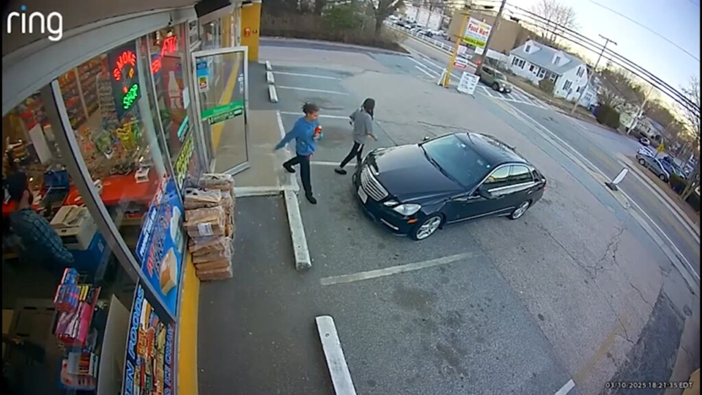 Surveillance Footage Captures Women Picking Up Lost Family Dog In West Warwick