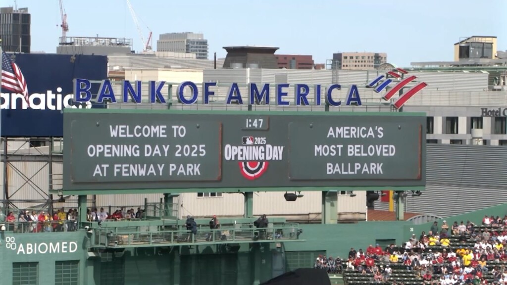 Fans Celebrate Opening Day At Fenway Park