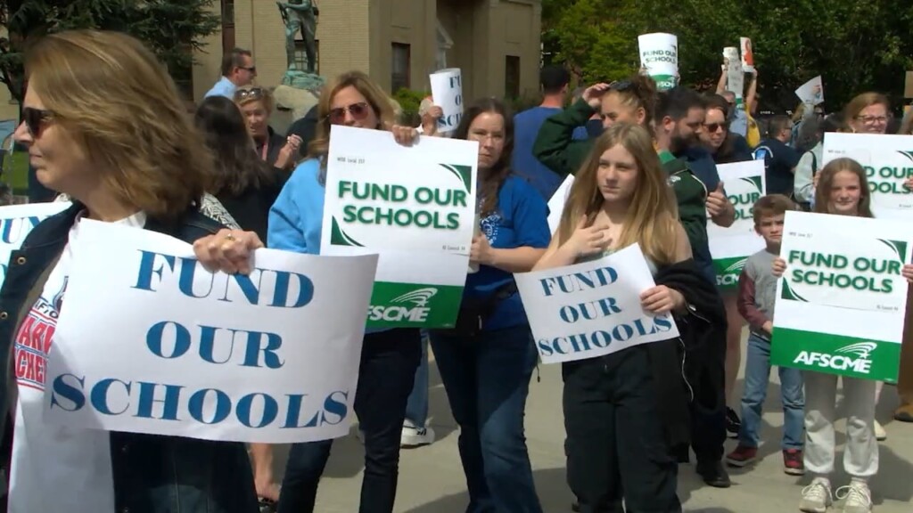 Parents, Teachers Rally Against Proposed Budget Cuts To Warwick Schools