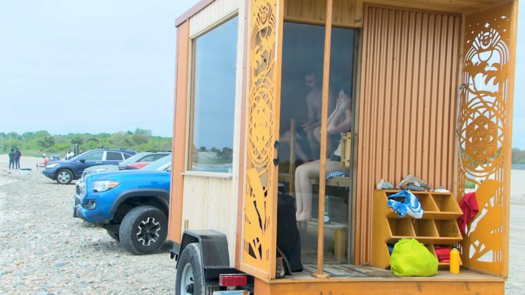 Mobile Sauna Comes To Little Compton Beach
