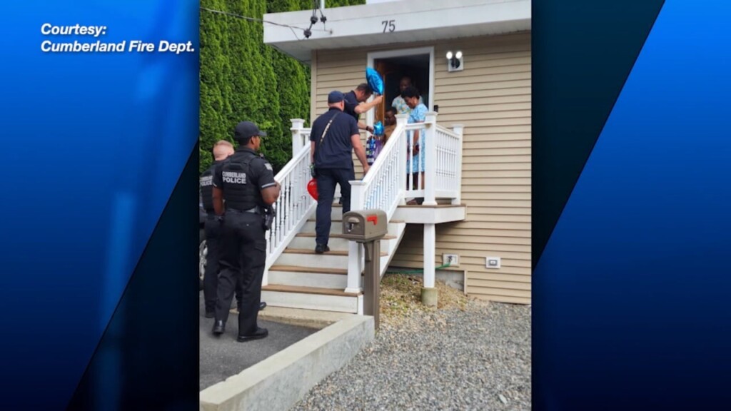 Cumberland Police, Firefighters Make Surprise Visit To Boy Fighting Leukemia