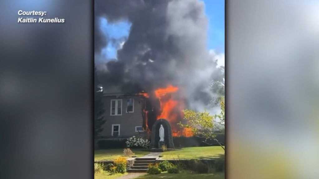 House Fire Sends Smoke Billowing Into Air In Woonsocket