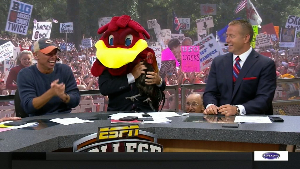 Lee Corso's headgear pick for North Carolina vs. South Carolina