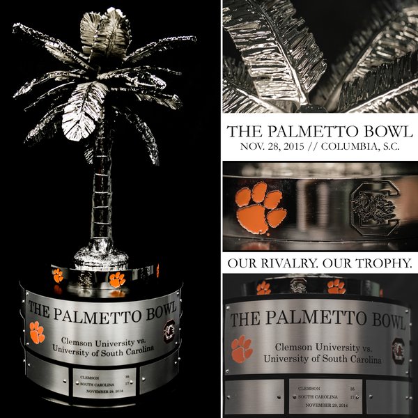 New Palmetto Bowl Trophy Unveiled ABC Columbia